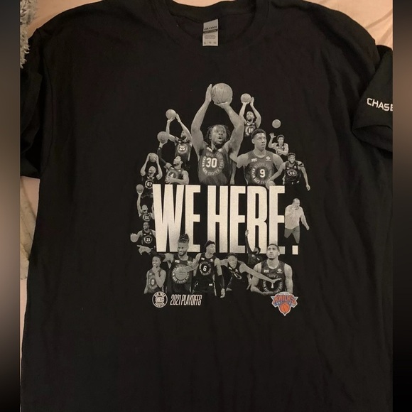 NY KNICKS SHIRT MENS XL SGA PLAYOFFS WE HERE MSG NYC NBA BASKETBALL - Picture 2 of 4
